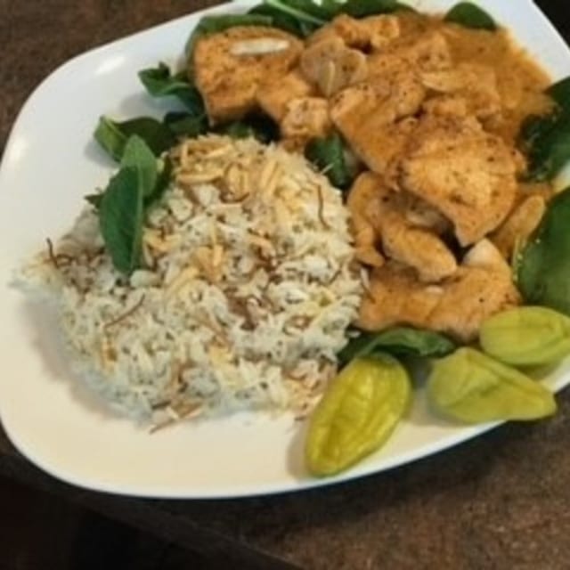 Lemon Garlic Chicken Entree.